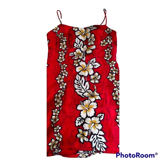 Royal Creations Dresses & Skirts - Royal Creations spaghetti strap, red floral maxi dress, Sm